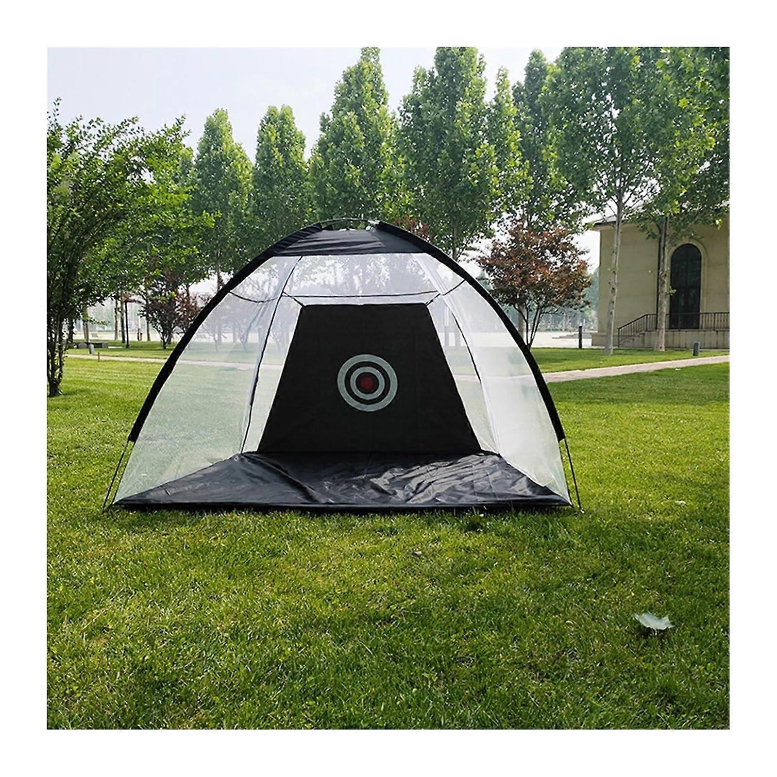 2M Foldable Golf Practice Net and Hitting Cage for Indoor Outdoor Quick Setup Training