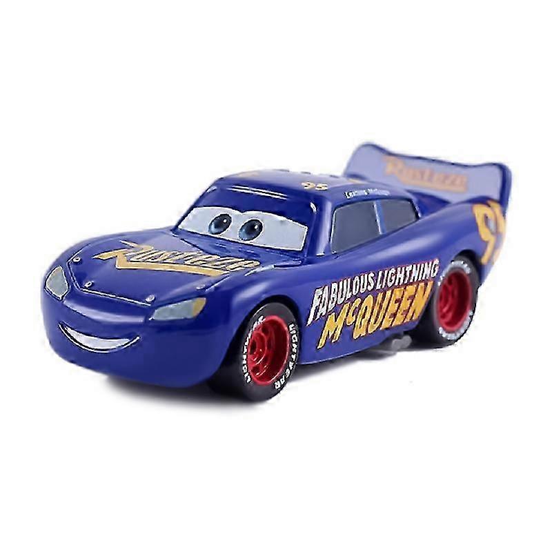Disney Cars Pixar Cars 95-3rd Generation Blue Metal Diecast Toy Car 1:55 Lightning McQueen Kids Toys Boy Christmas Gifts