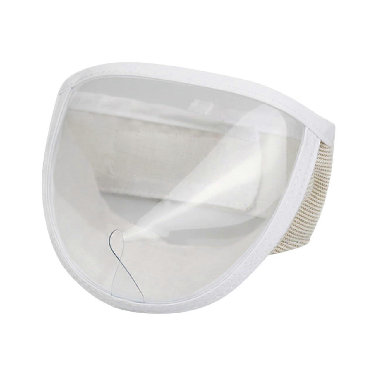 Breathable Cat Grooming Muzzle with Transparent AntiLicking Design for Easy Grooming