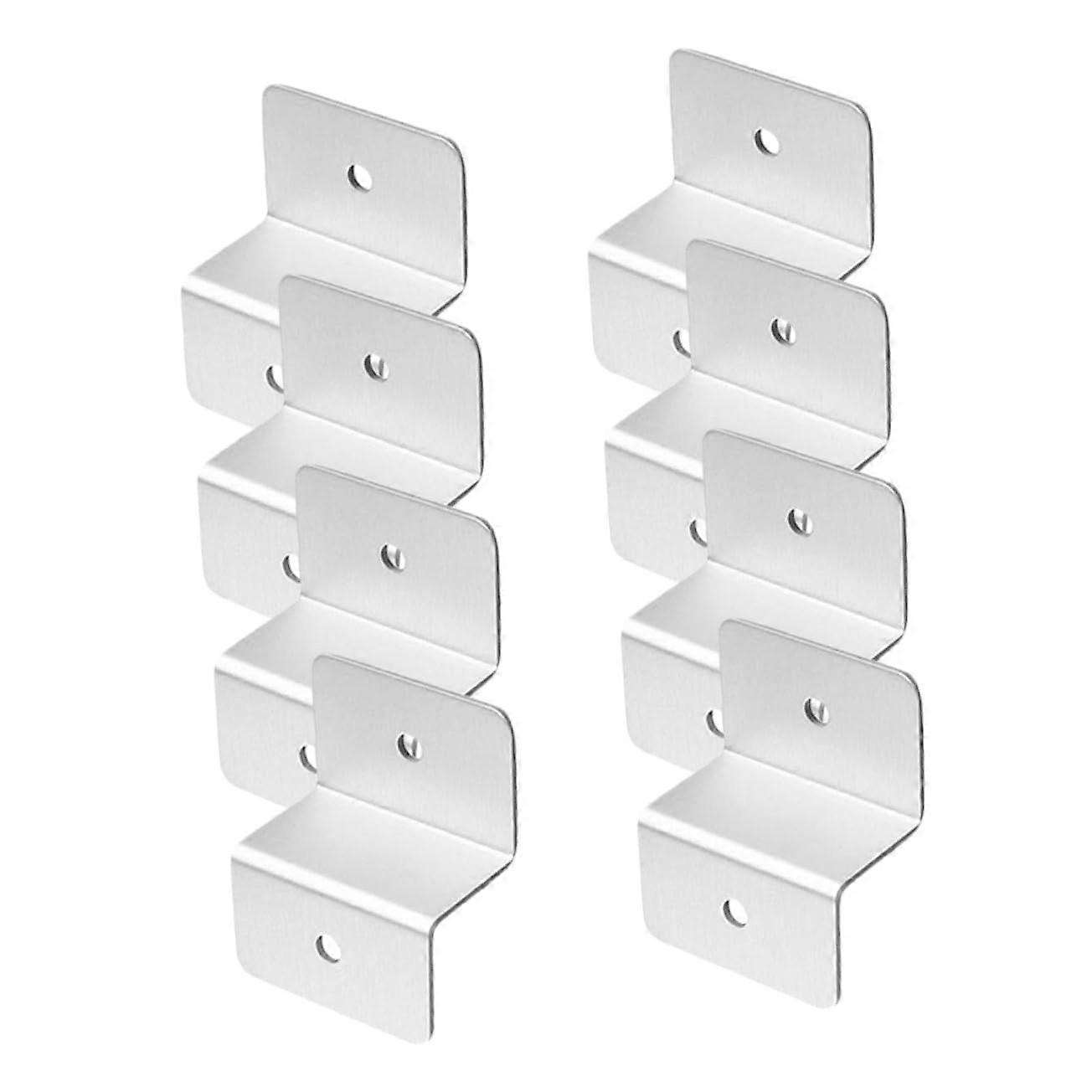 8Pcs Solar Panel Mounting Brackets Z Brackets for RV Roof Easy Install Durable Aluminum Kit