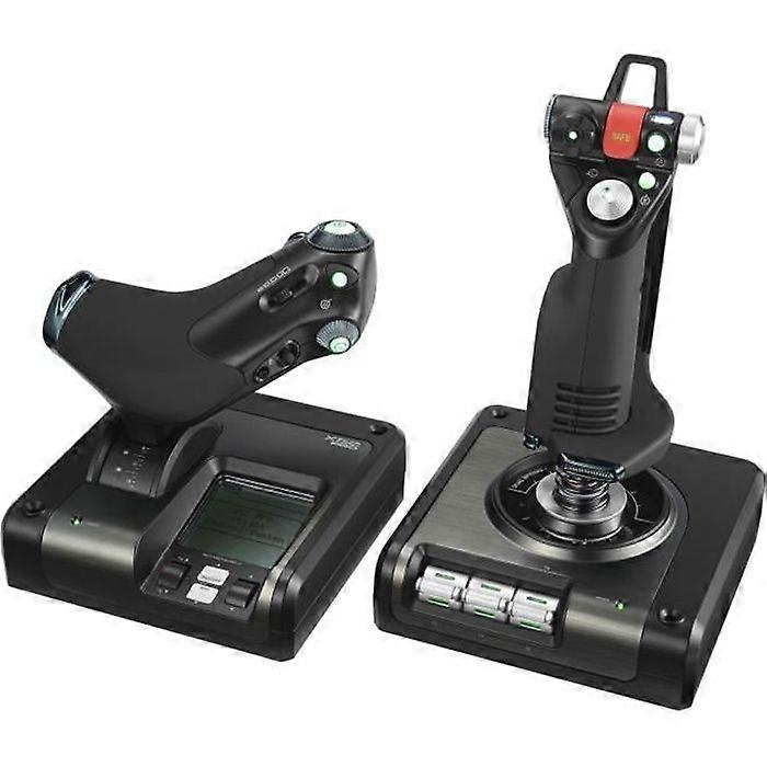 Joystick - Wired - Logitech G - X52 Pro Flight Control Panel - Compatible with PC - Black