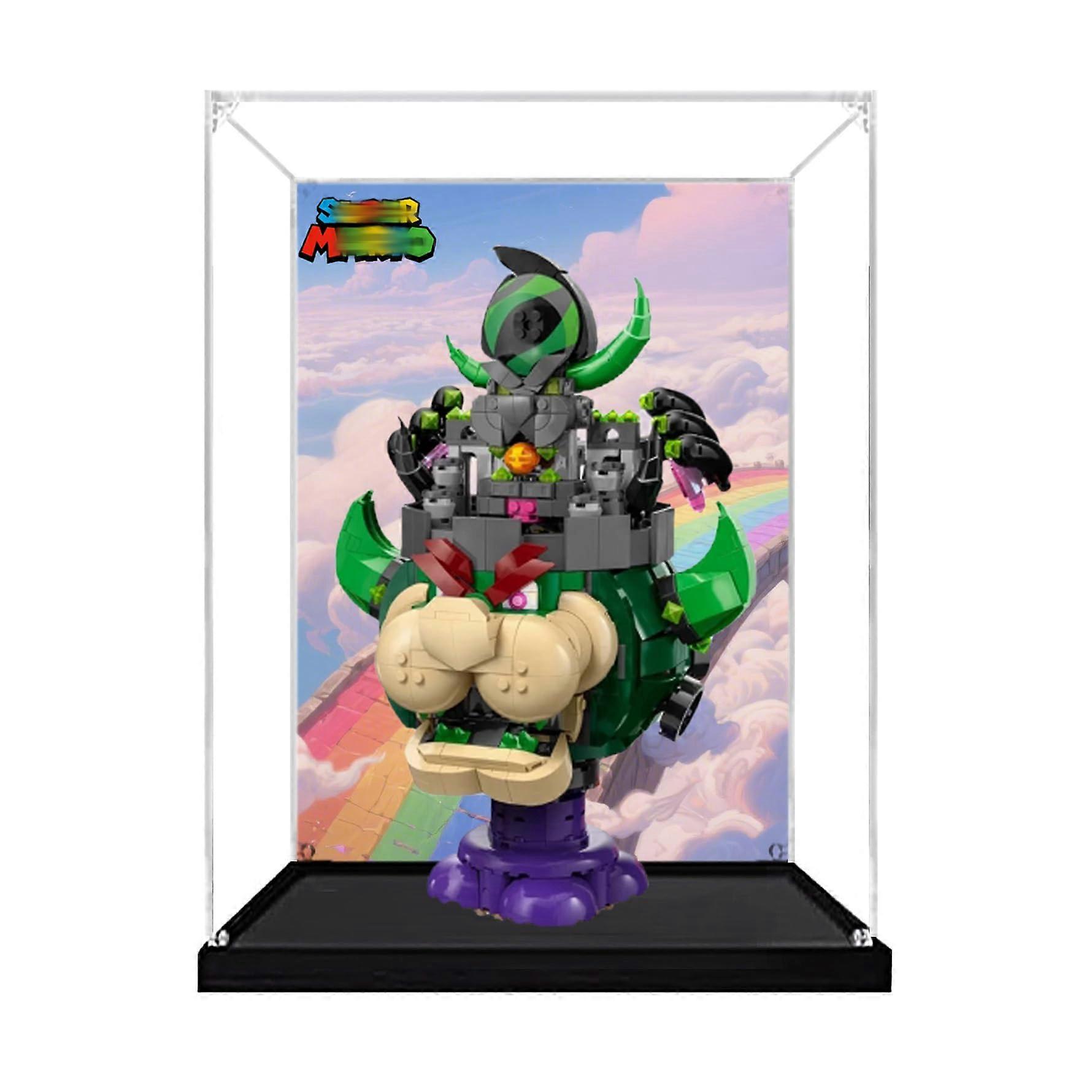 Acrylic Display Box for  Castle Model Kit, Clear Dustproof Organizer with Uniform Background Surface