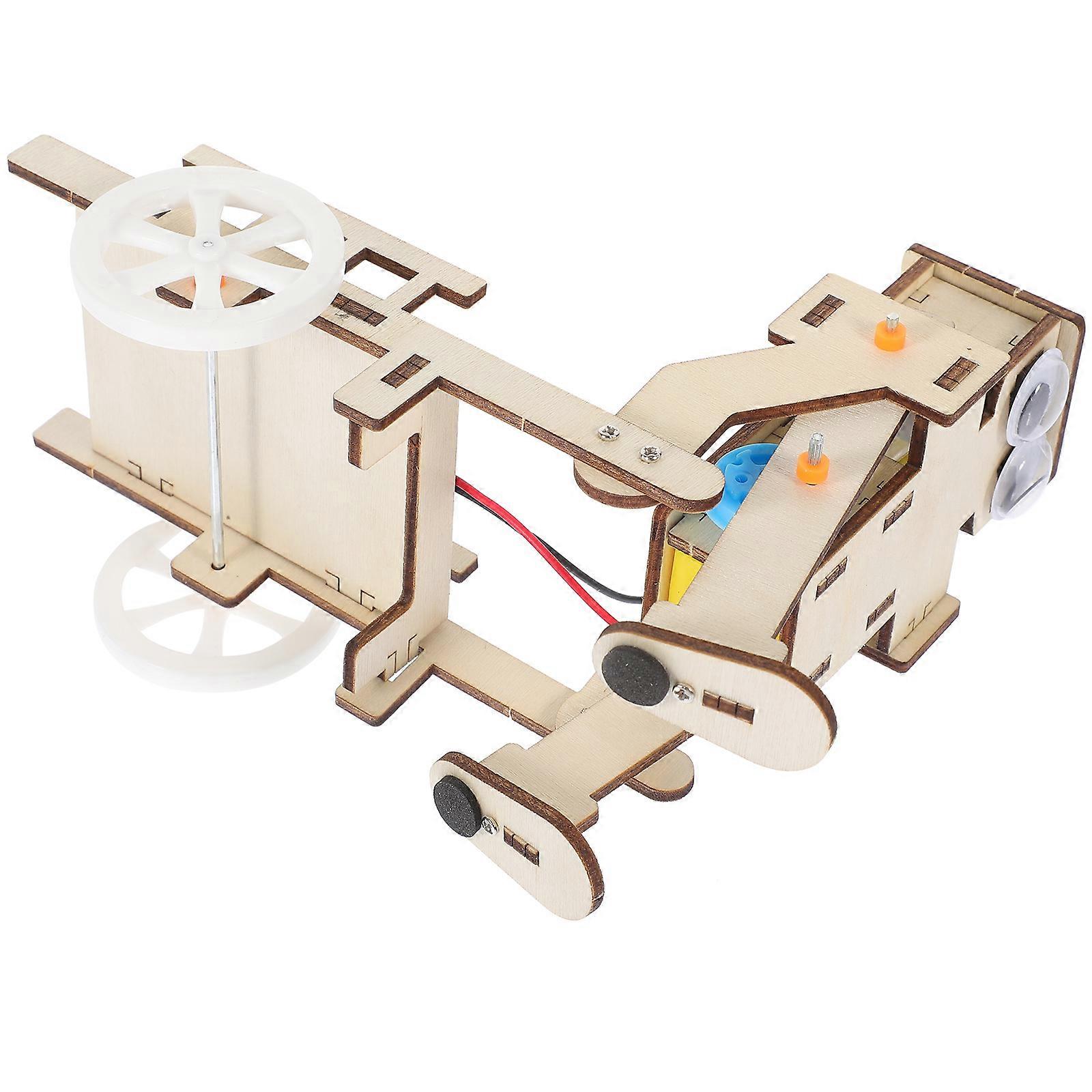 DIY Science Technology Toy for Kids 1Set Robot Building Kit Self-Assembly Puller