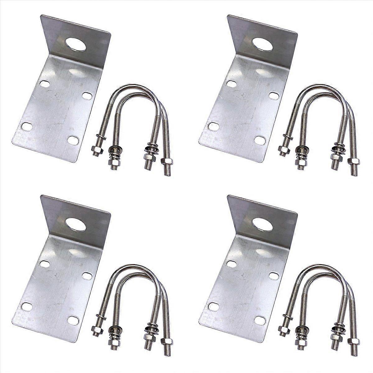 Stainless Steel Antenna Mount Bracket with U Style Bolts