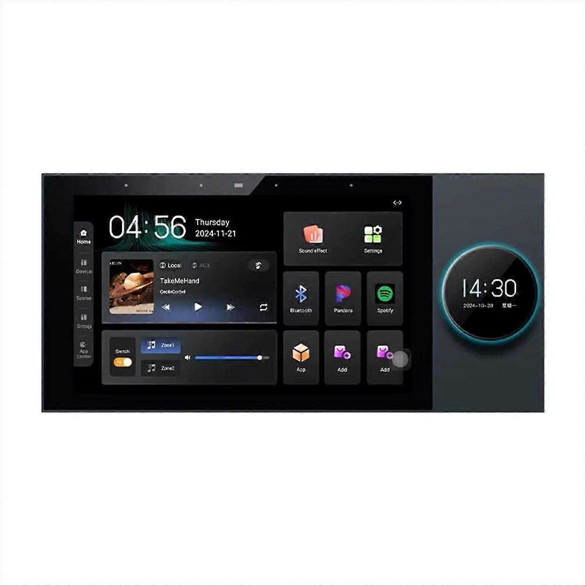 7 Inch Tuya Panel Control 8-Channel Wall Amplifier Touch Screen