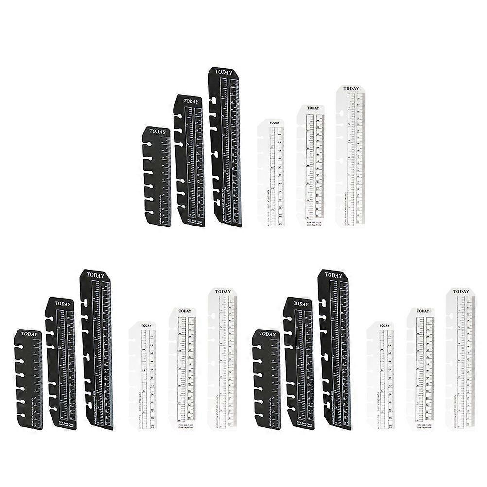 Planner Bookmark Plastic Bookmark Ruler for Reading 18Pcs