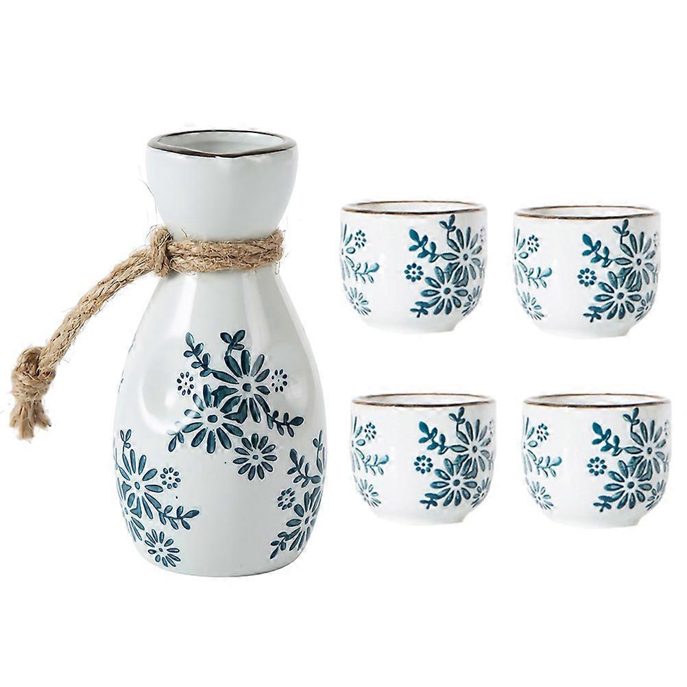 Ceramic Sake Pot Set for Home Use 1Set Assorted Color Storage Holder