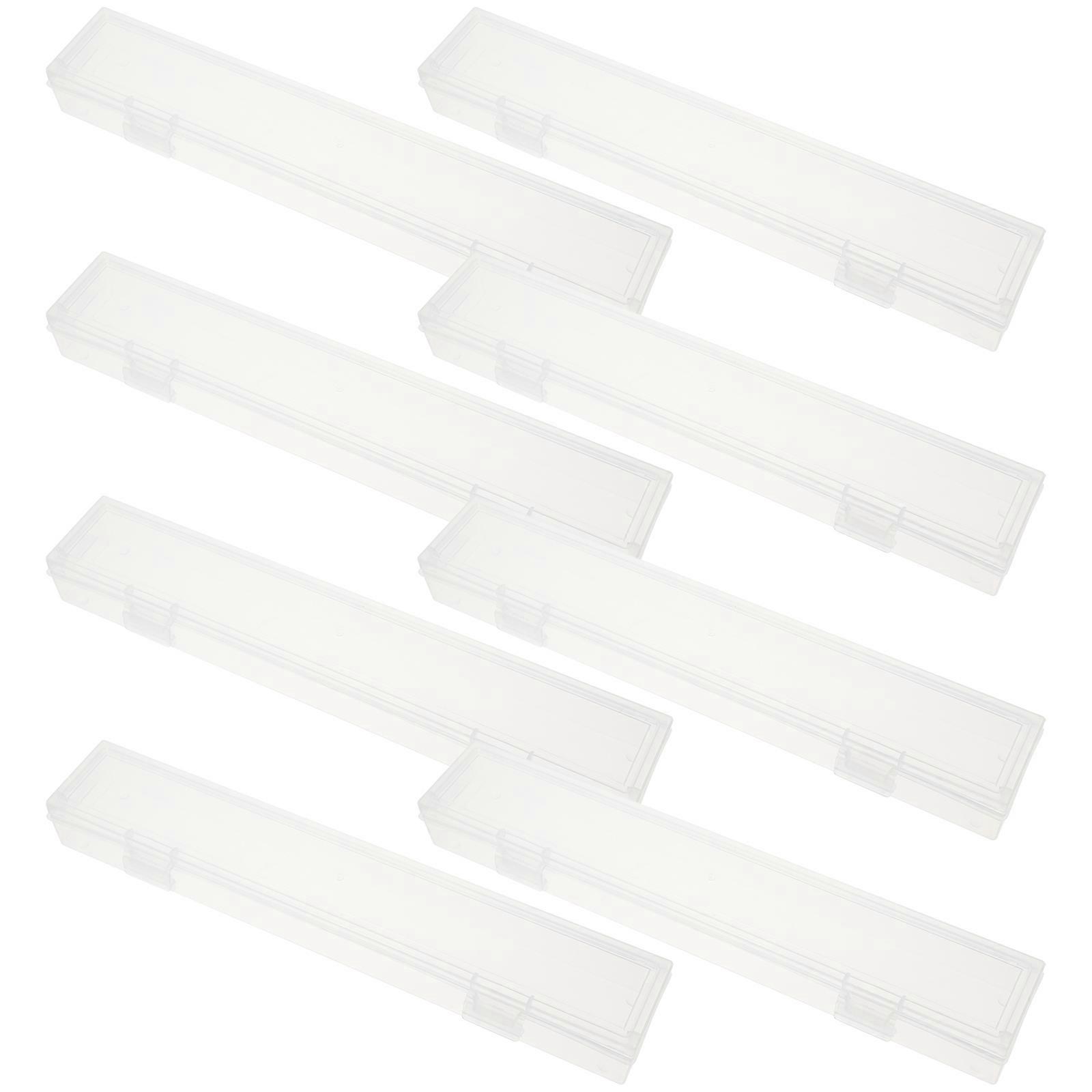 Practical Transparent Paint Brush Case for Storage 8Pcs Portable Box