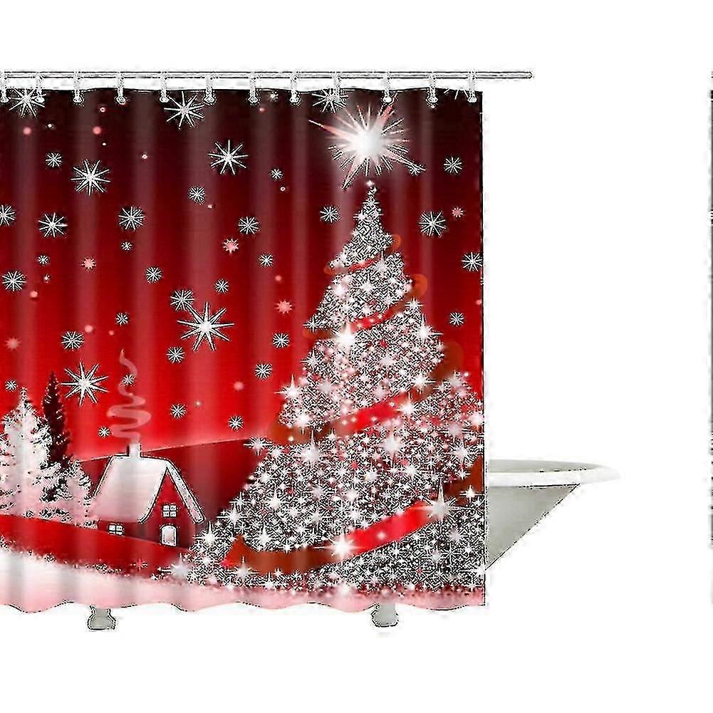 Washable Christmas Shower Curtain cing
