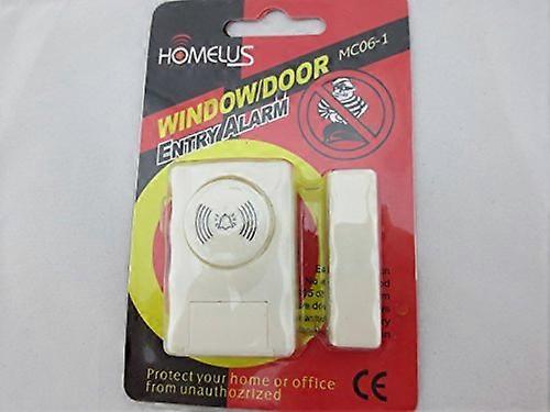 Wireless Magnetic Door Window Alarm with Instant Entry Alert  White Security Sensor
