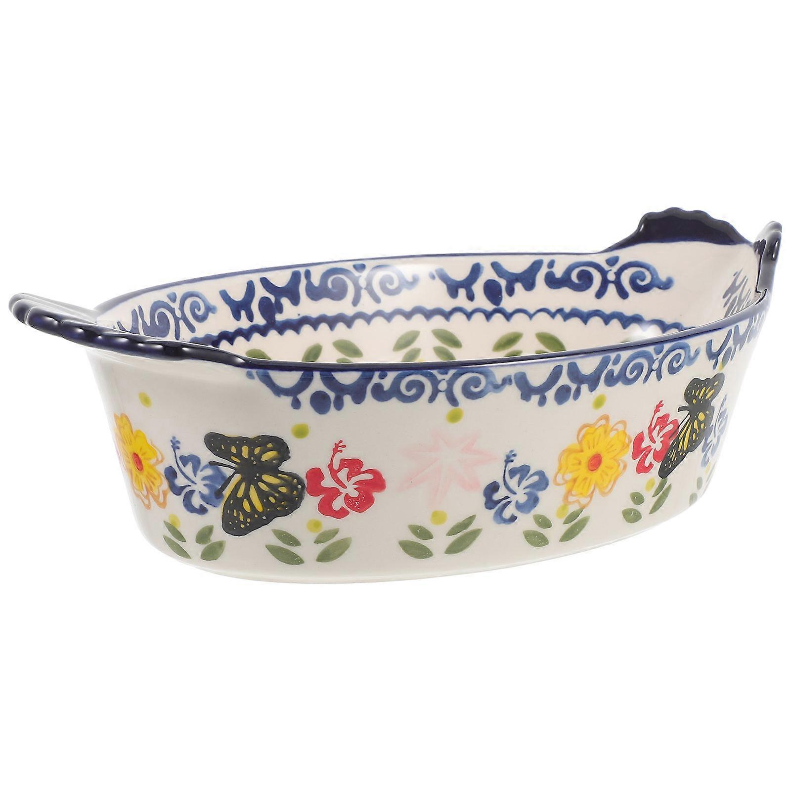Ceramic Baking Pan for Double Handle Non-Stick Bakeware