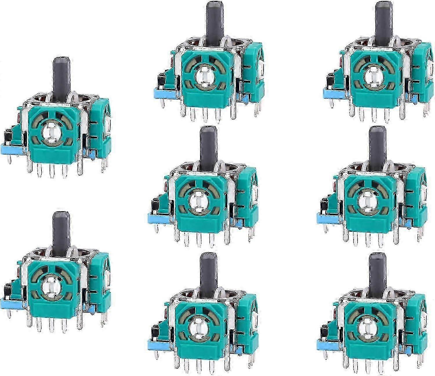 8-Pack Joystick Replacements for DualSense PS5 Controller - 3D Analog Sensor Thumb Sticks qing
