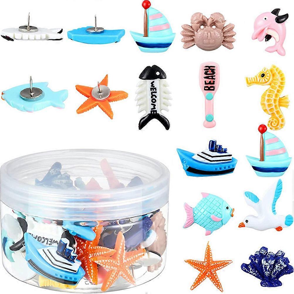Assorted Color Decorative Push Pin for Bulletin Board 144Pcs Set