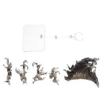 Suporte para figuras de ação com efeito de chamas, 1 conjunto, suporte de plástico para bonecas.
