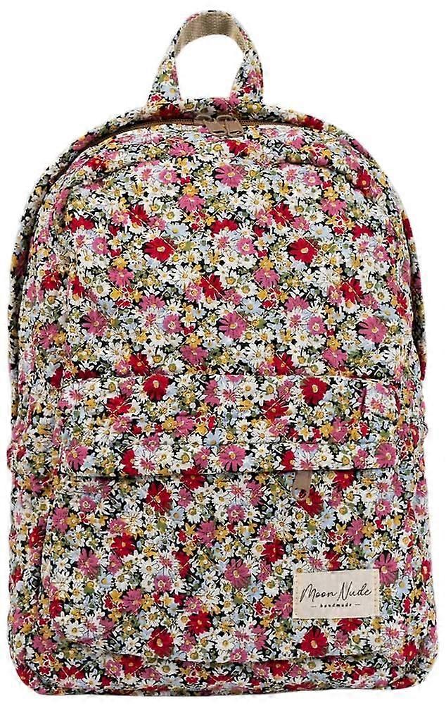 Moon Nude Autumn Backpack - Red/White/Pink