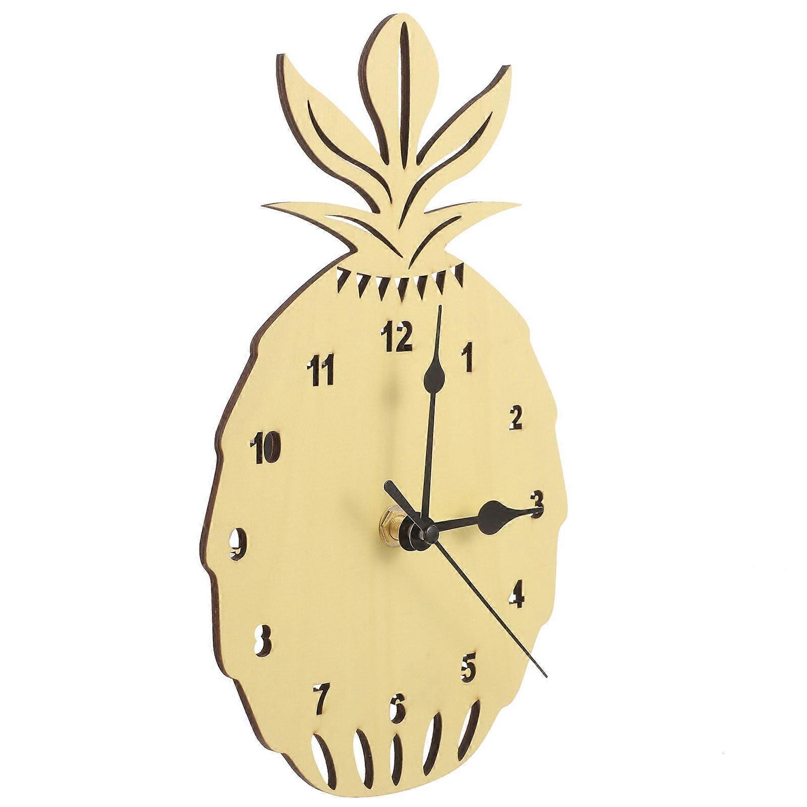 Pineapple Shaped Wall Clock Silent Wall Clock Nordic Style 5Pcs Pack
