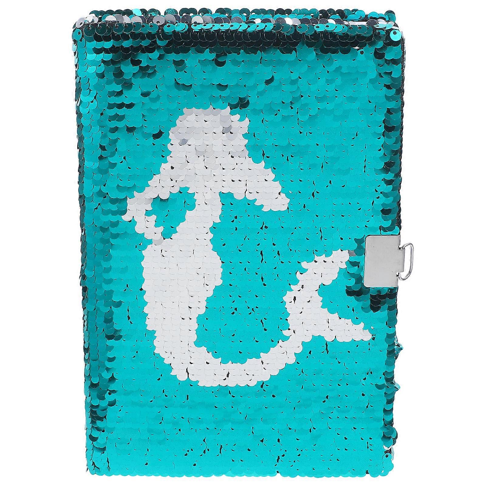 Students Sequin Notebook Reversible Notebook for Writing A5 Glitter Cover