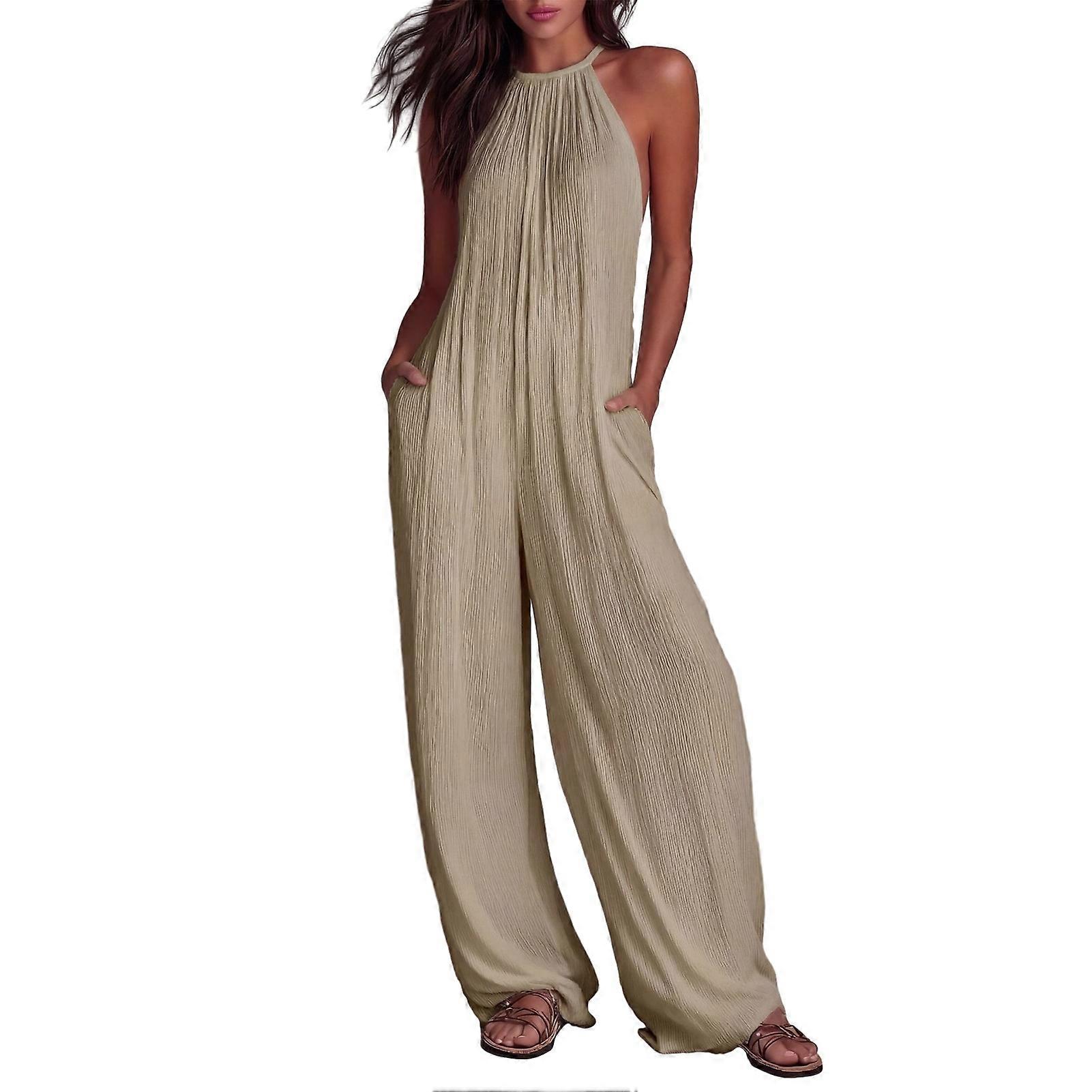 Soft Spandex Jumpsuit For Beach And Weekend Outing