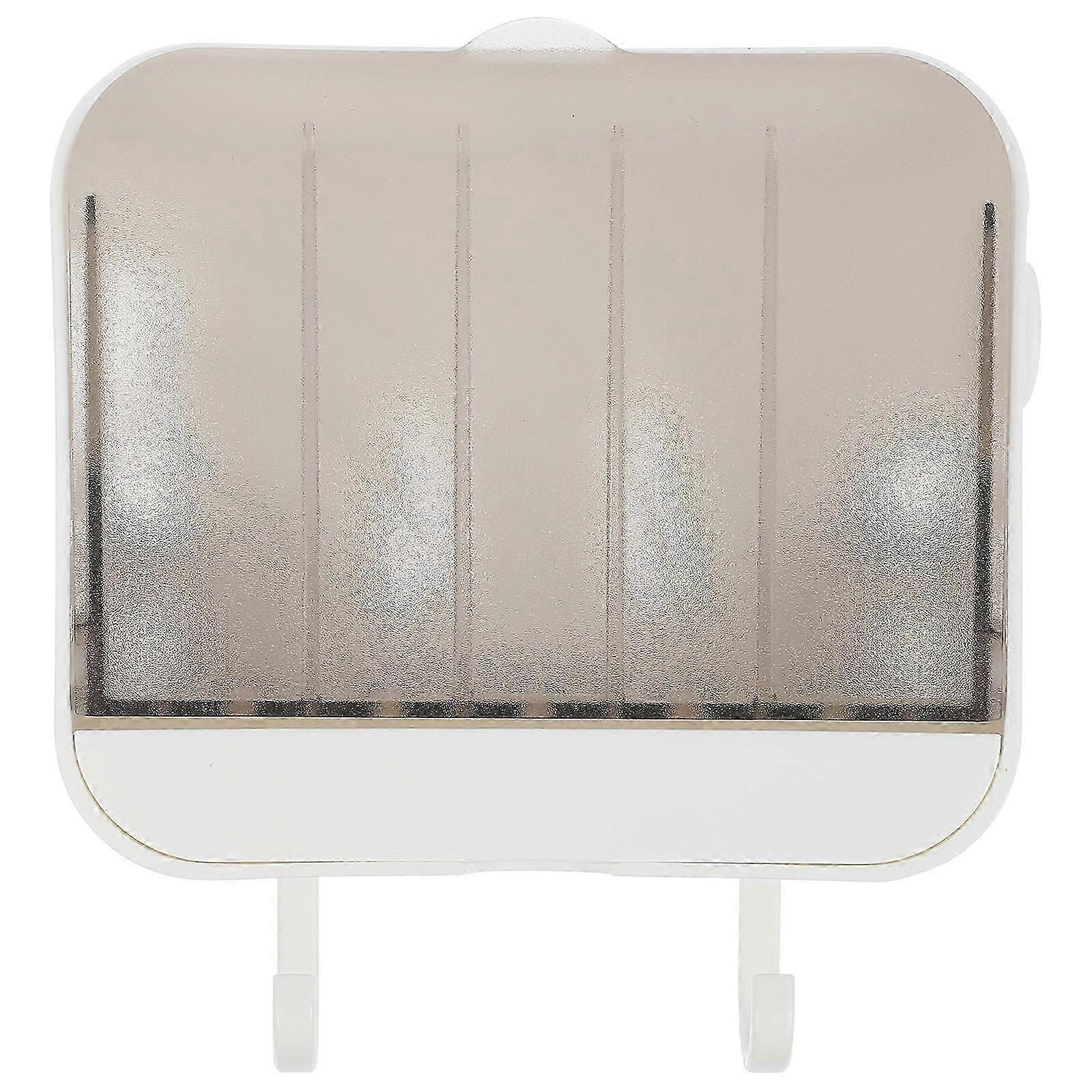 Wall-Mounted Storage Rack Wall Rack with Hooks 2Sets for Bathroom