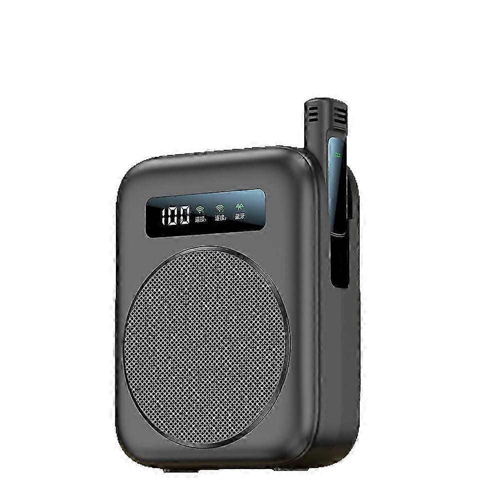 Bluetooth Voice Amplifier compatible with Classroom/Yoga/Conference Black