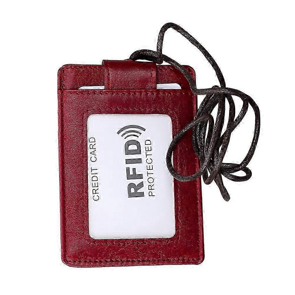 Red Rfid Certificate Documents Package for Card Hanging Neck Style