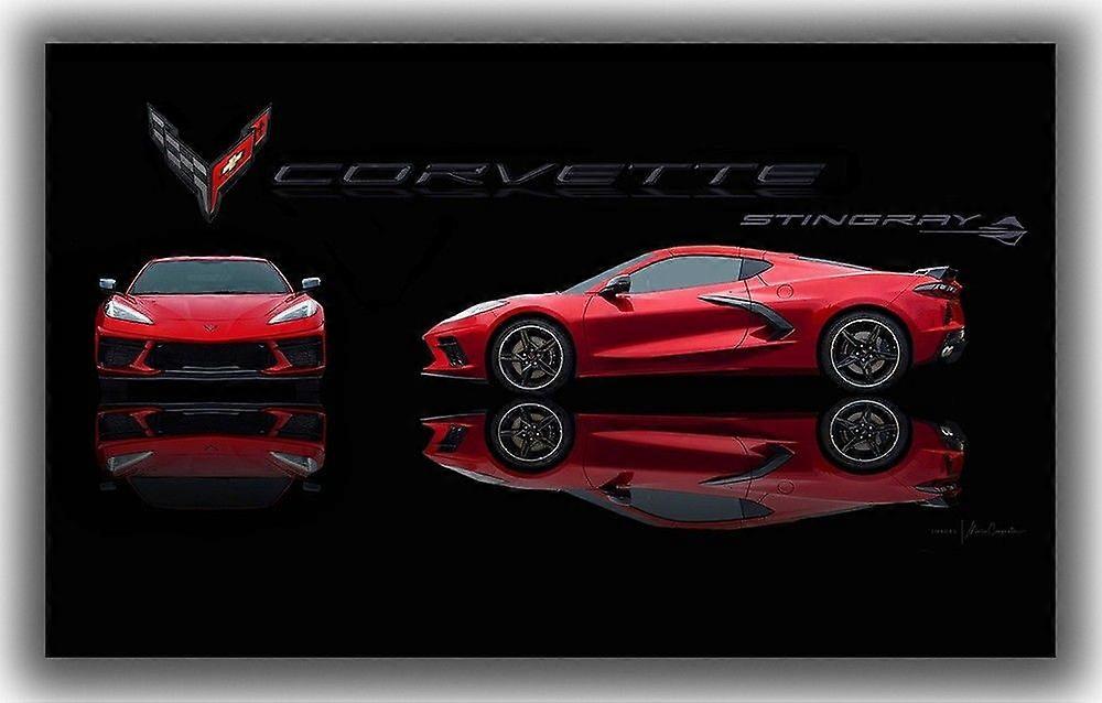 Chevrolet Corvette bilflaggbanner D0106