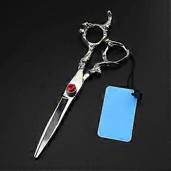 6inch 440C Steel Dragon Grip Hair Cutting Scissors Thinning Shears Hairdressing Scissors Barber Scissors