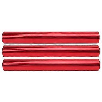 3st aluminiumlegering spårfält stafettpinnar spårstafettpinnar tävlingsutrustning för löpning tävlingslag för utomhuslöpning studentstafettevenemang röd