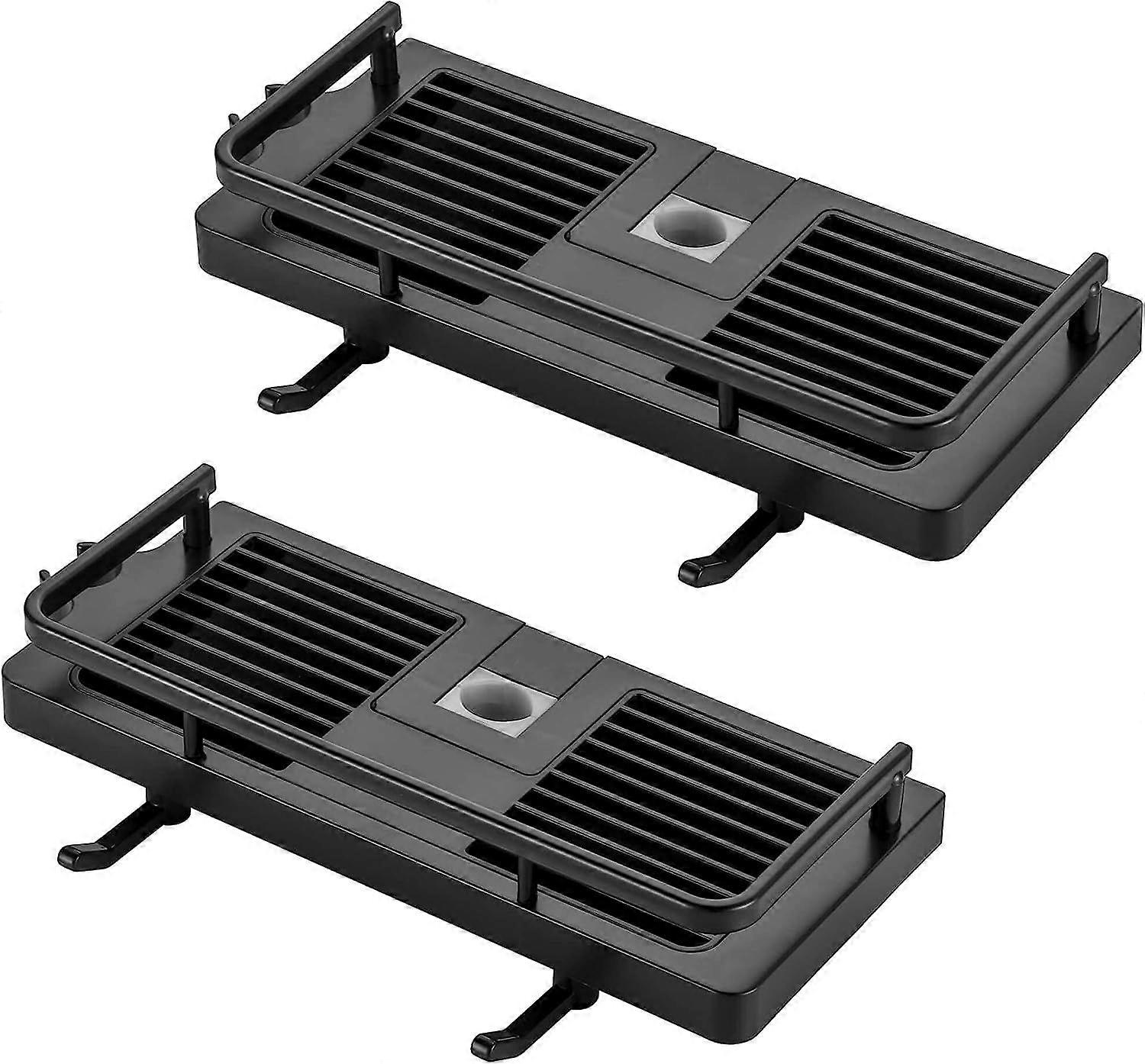 2 shower shelves (black)
