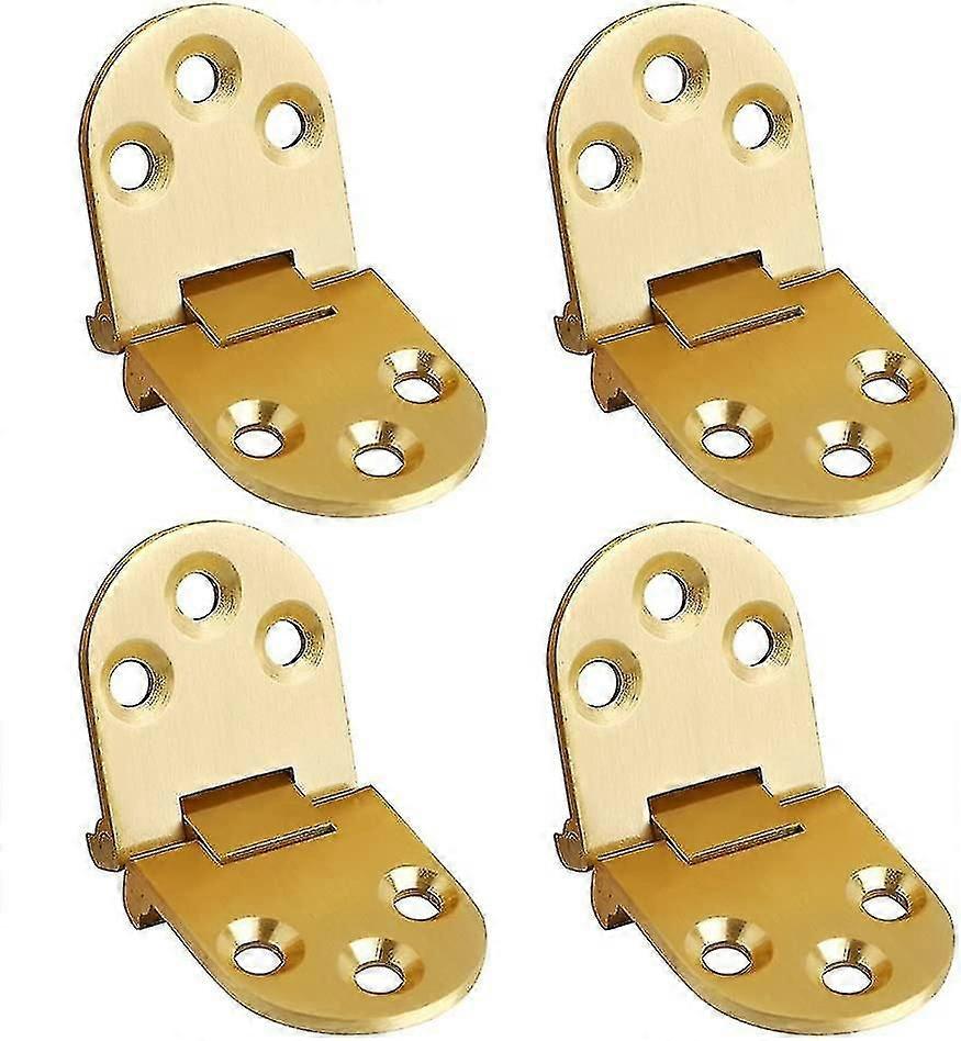 Folding Flip Top Hinge, Solid Brass Brushed Finished