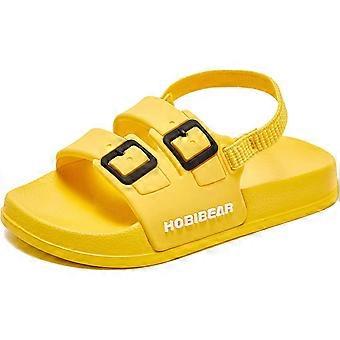 Baby Girls Boys Slides Sandals Non-Slip Slip-On Water/Beach/Shower Shoes with Elastic Strap for Toddler/Little Kidsactual shoe length 16CM