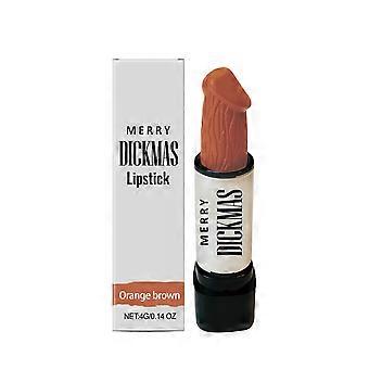 AMZ Lippenstift Orange-Braun Christmas Secret Party Lippenstift, geschmeidig und leicht aufzutragen, natürlicher Make-up-Look, Lippenstift für Alltag und Dates