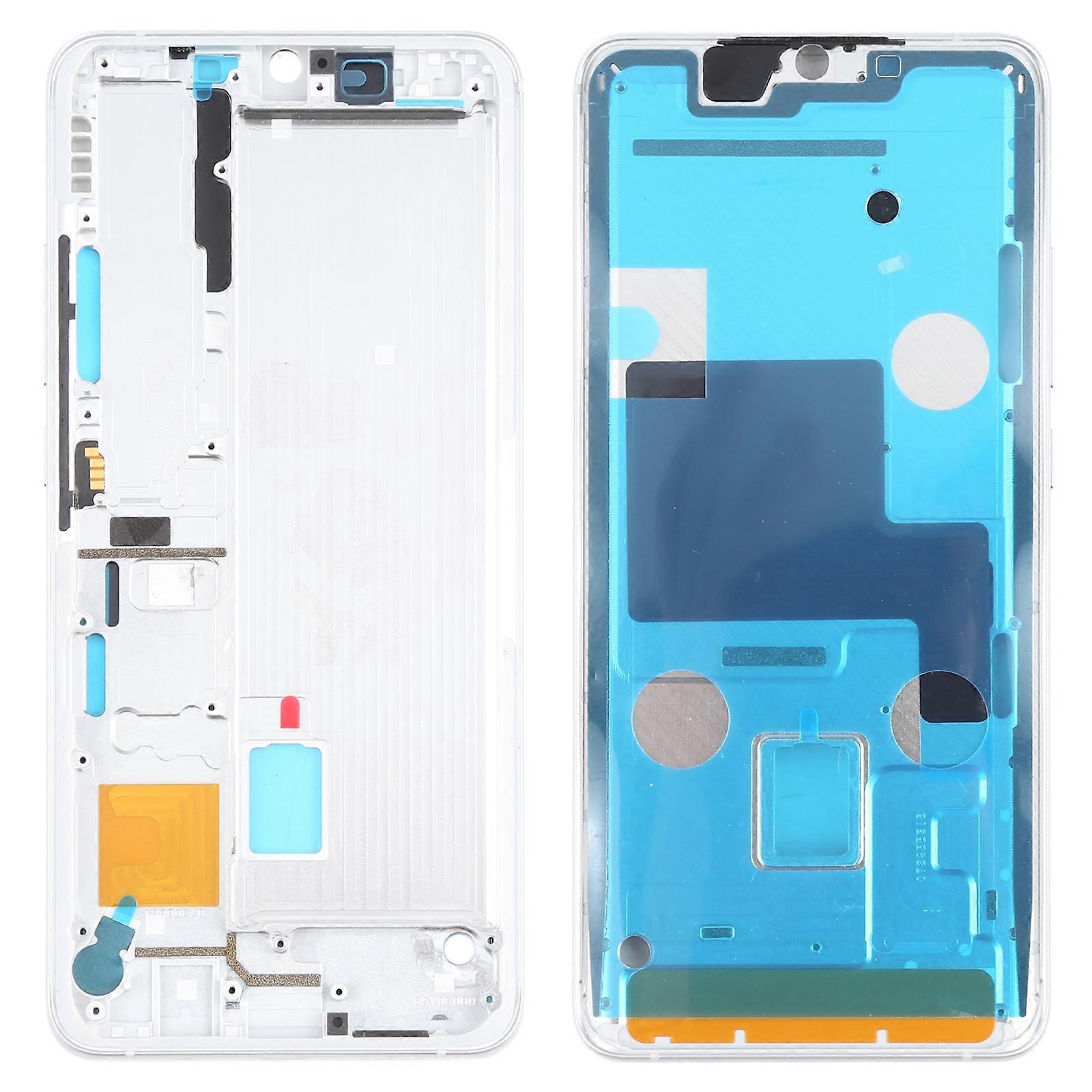 Front Housing LCD Frame Bezel Plate for Xiaomi Mi Note 10 Lite White Replacement Part