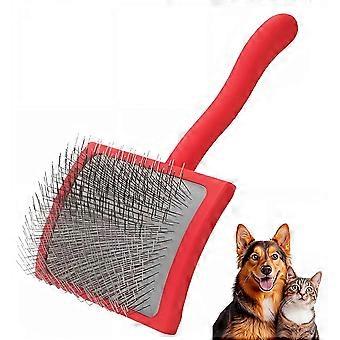 Big G Dog Slicker Brush Professional Grooming Tool for Detangling Goldendoodles Poodles Long Haired Pets-yy1