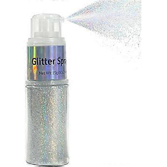 Glitter Spray,15g No Sticky Party Makeup Highlighter | Hair and Body Glitter - for Face Skin Fabric Due to Manual Measurement, There May Be Error