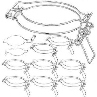 10pcs Metal Fastenings for Sealed Glass Can Metal Buckle Wire Locking Buckle