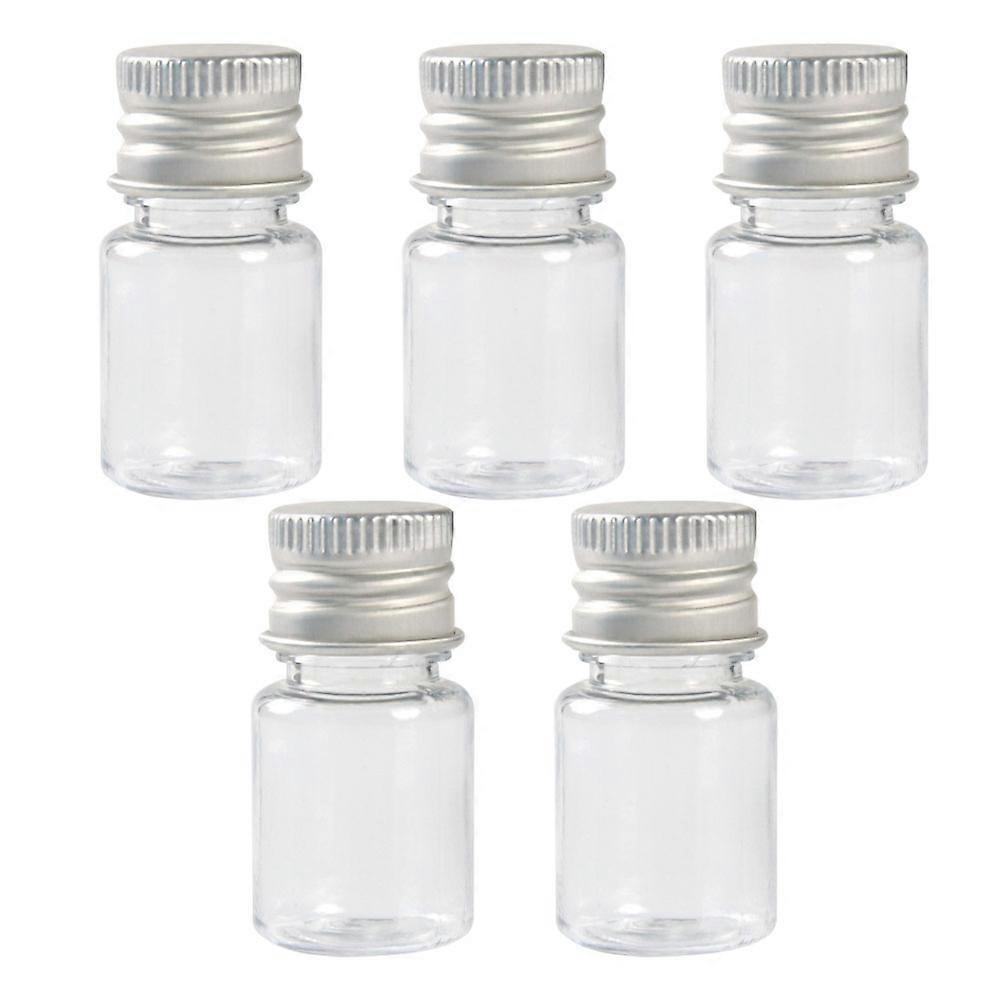 5pcs Transparent Plastic Bottles Essential Oil Bottles Refillable Empty Bottles