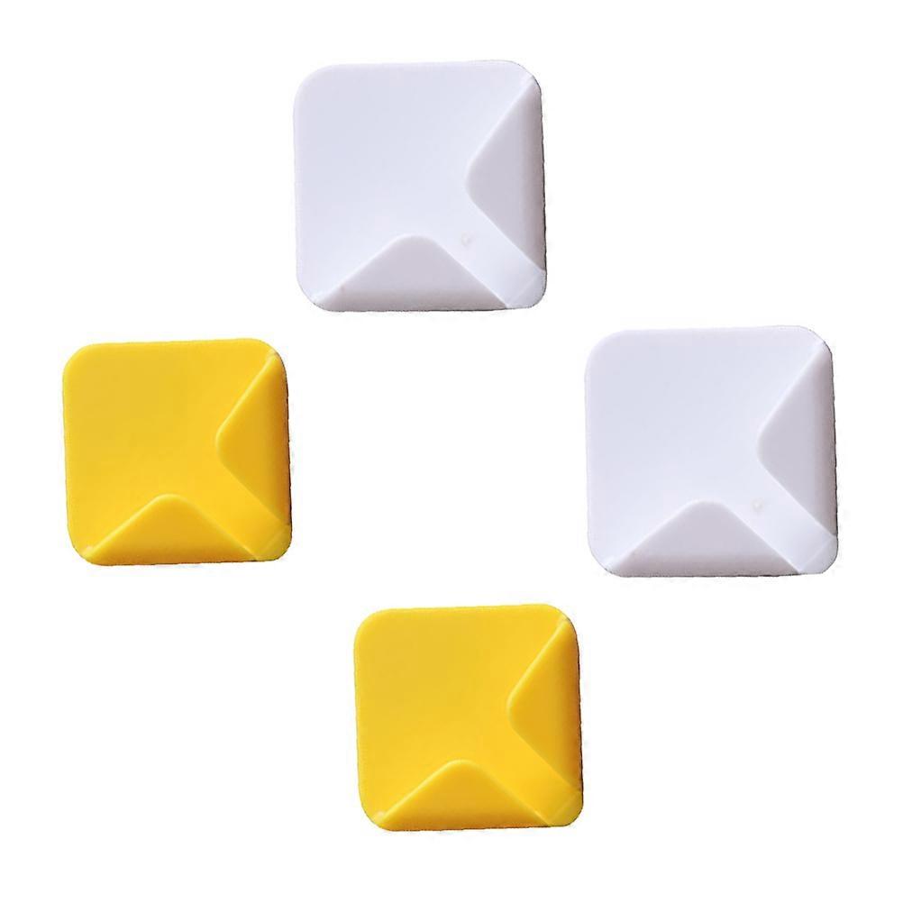 2 Pairs Practical Wall Storage Socket Line Hooks Mobile Phone Charging Stands