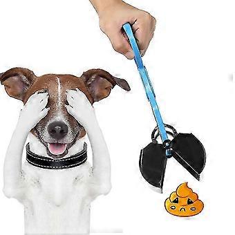 Pá de Cocô de Mandíbula para Cão e Gato Pet Pooper Limpa Recolhe Resíduos Cabo Longo