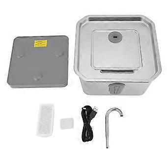 Fontaine-Eau für Chat und Edelstahl, 3,5 l, Filter mit Aktivkohle, automatischer Verteiler für die Tierhaltung von Tieren