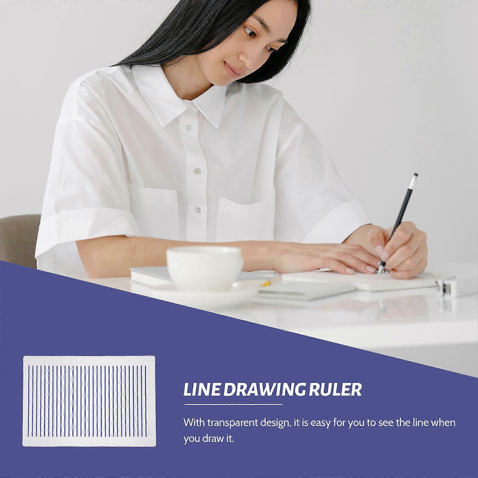 Answer Line Drawing Ruler Plastic Practical Drawing Ruler for Examination