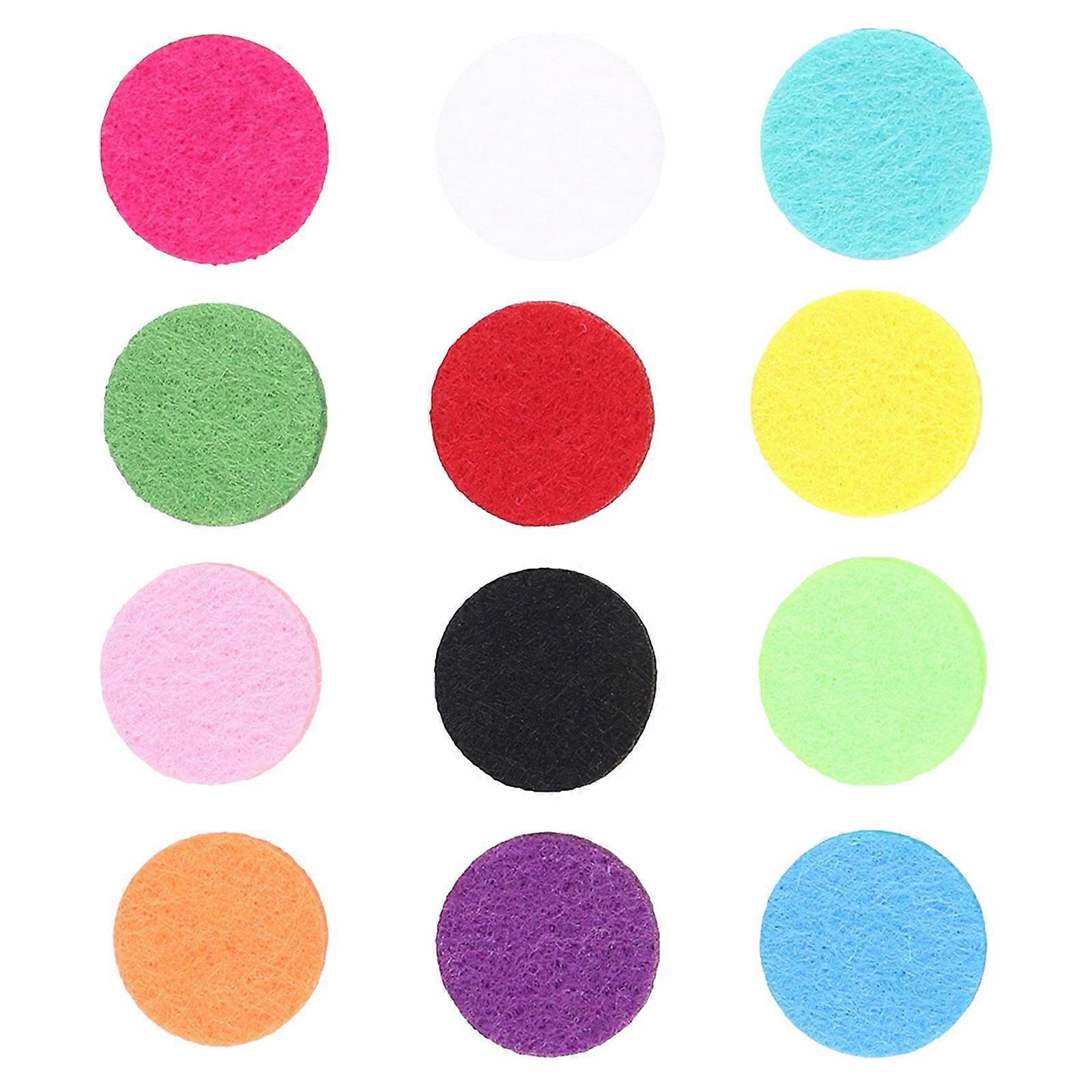12 Pcs Car Diffusers Essential Oils Essential Oil Refill Pads Diffuser Necklace Refill Pads Felt Diffuser Pads