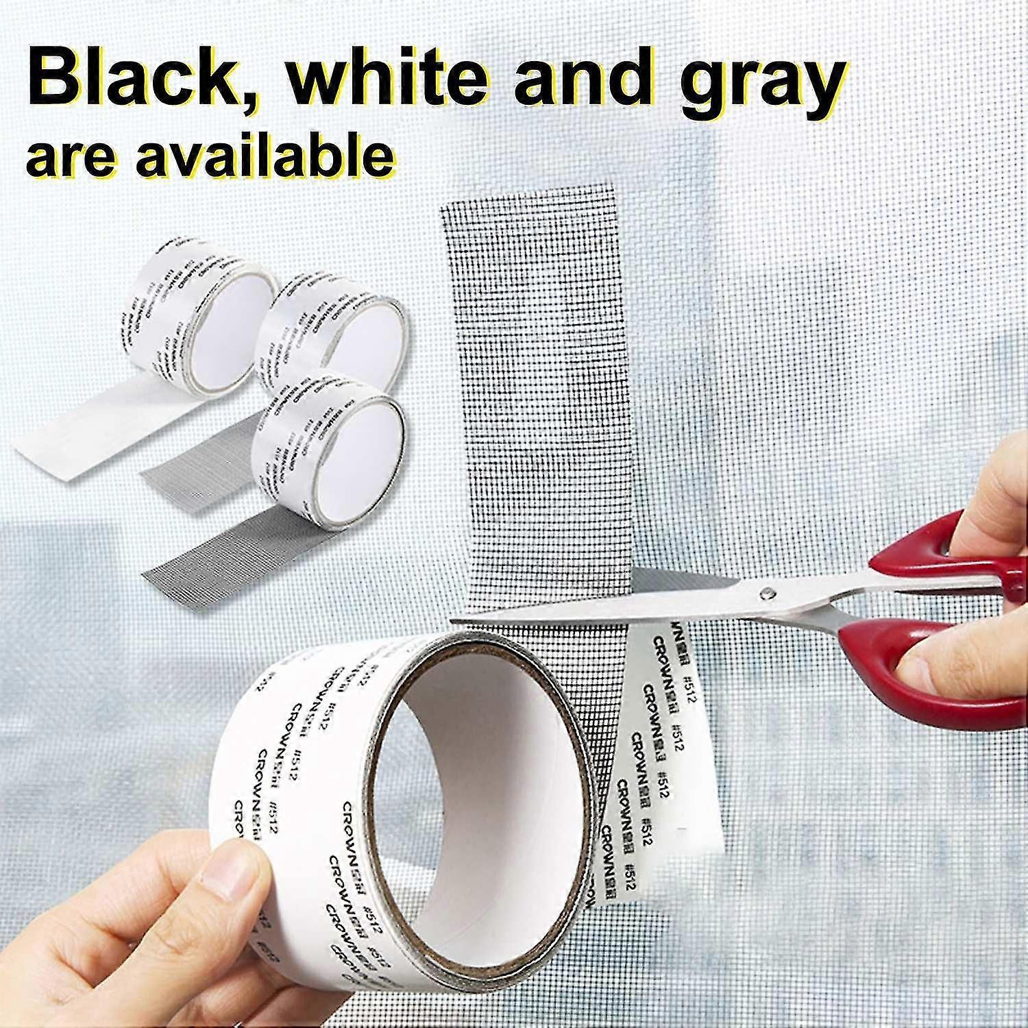 Window Net Tape Self-Adhesive Multifunctional Polyurethane Window Screen Repair Patch for Home Use