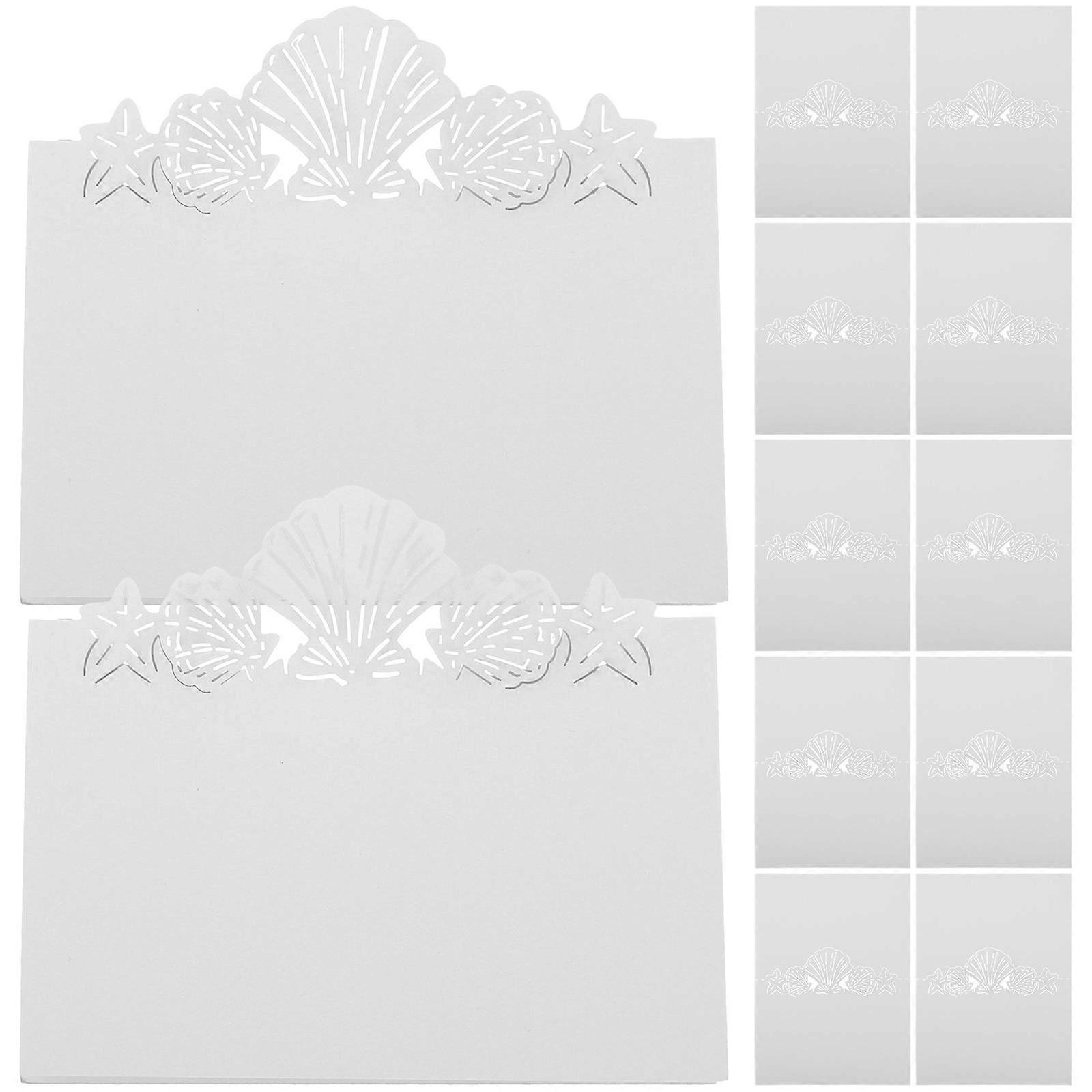 Delicate Wedding Table Cards Paper Multi-Function for Decoration 50Pcs