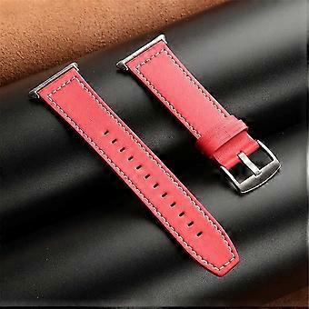Honor Watch 5 band replacement - Leather adjustable grey strap