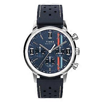 Timex Marlin Chronograaf Tachymeter 40mm Horloge met Lederen Band TW2W99000