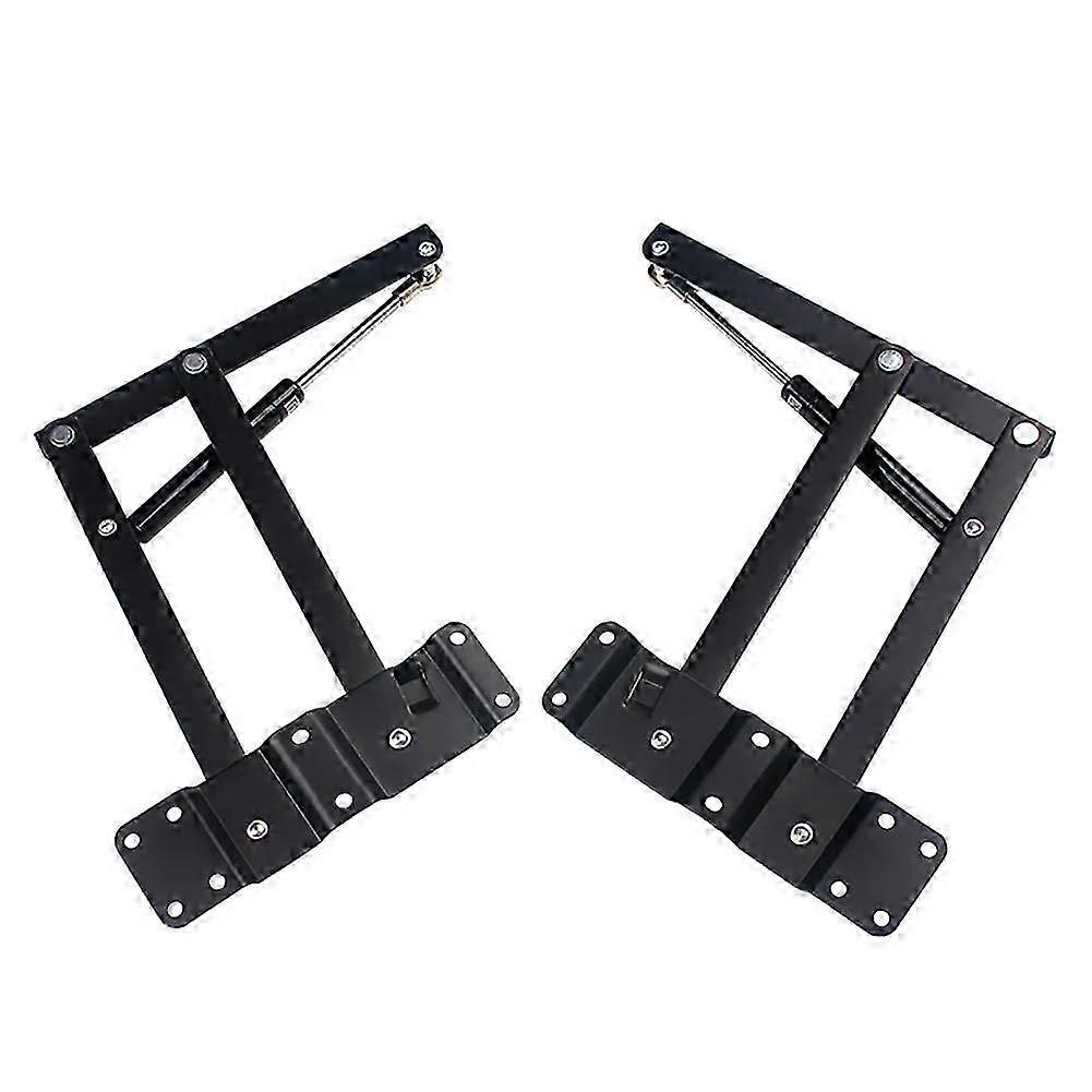80N Hydraulic Coffee Table Rack with Movable Lifting Bracket and Adjustable Height