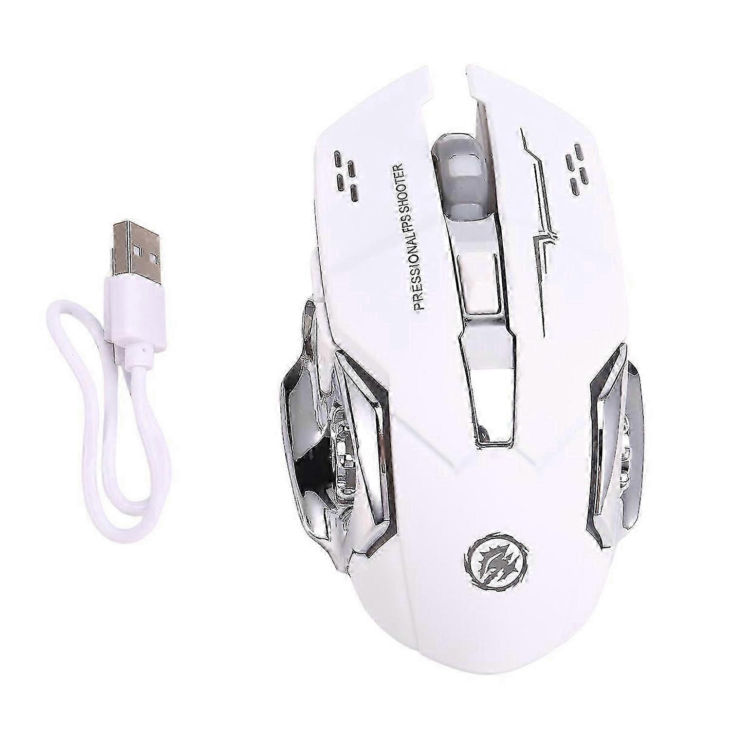 Rechargeable Bluetooth Mouse compatible with PC and Laptop White