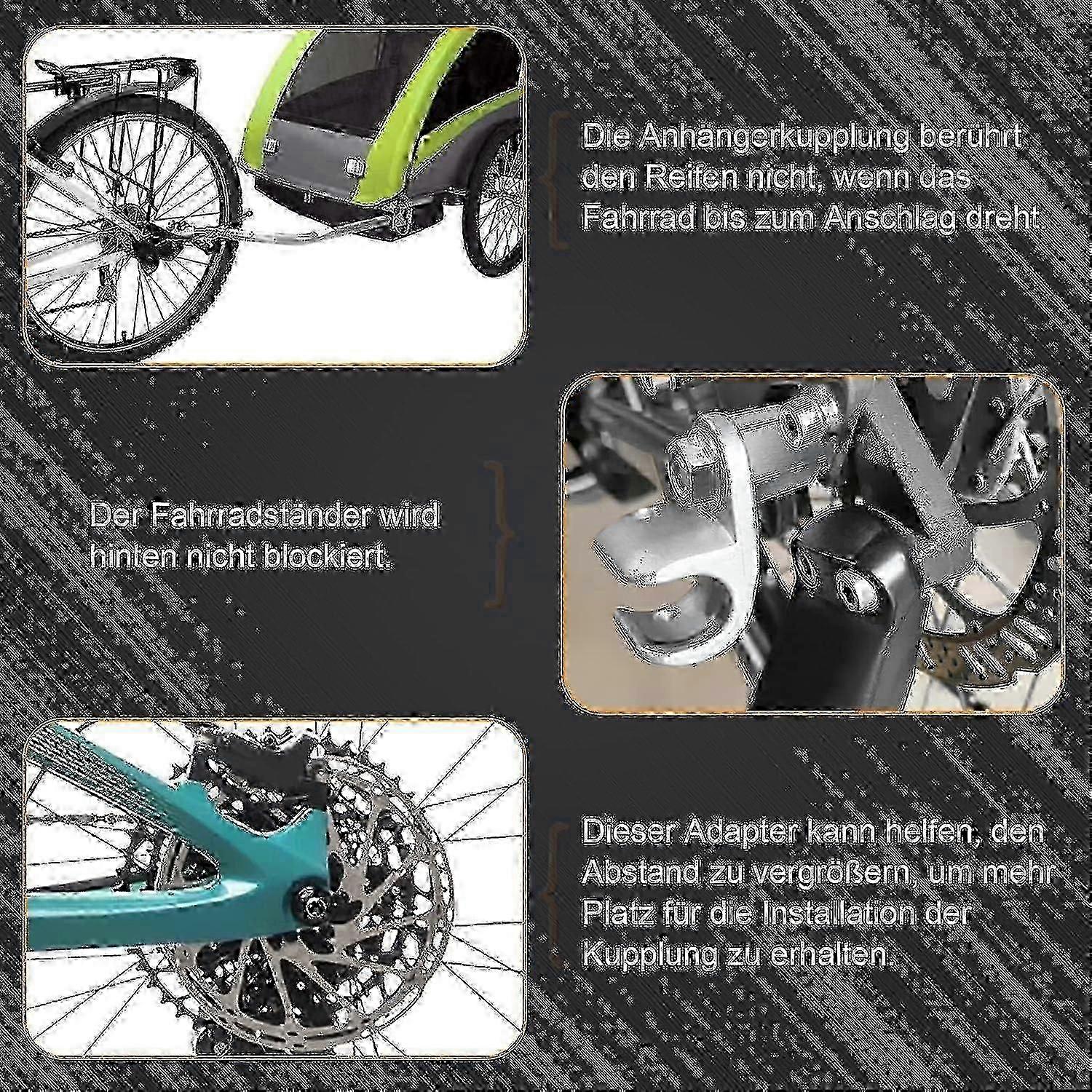 Bicycle Axle Adapter Compatible with Bicycle Trailers Universal Clutch Adapter