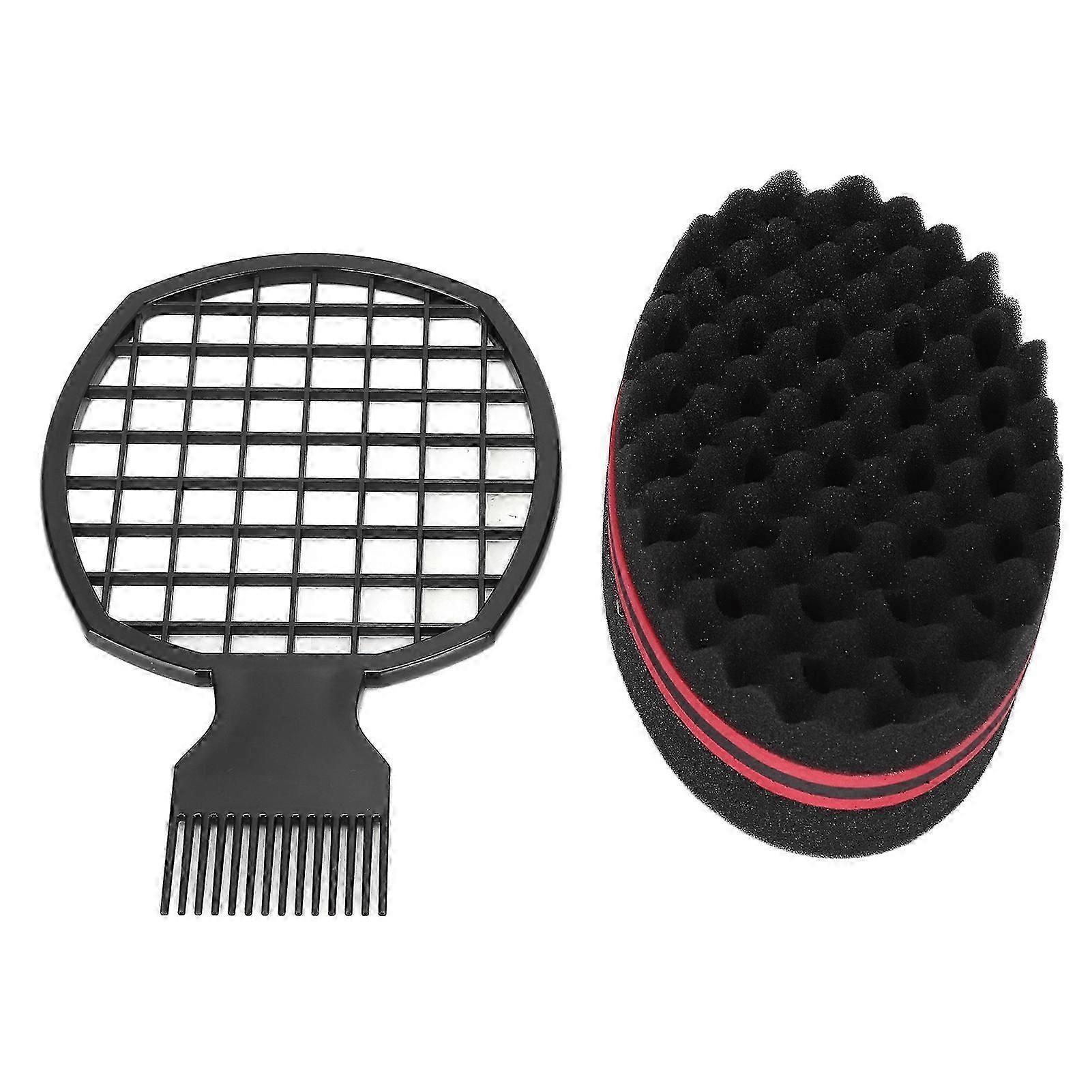 Dual-Use Afro Styling Sponge Comb